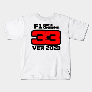 Max Verstappen 33 2023 Kids T-Shirt